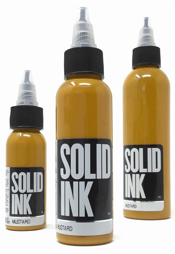 Solid Innk Solid Ink Mustard Tattoo Ink – El Dorado Yellow Blend (1oz & 2oz) – SD ...