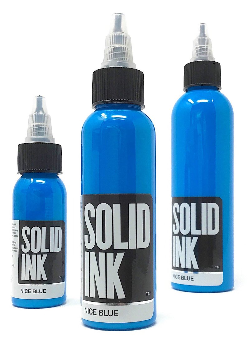 Solid Ink Nice Blue Tattoo Ink