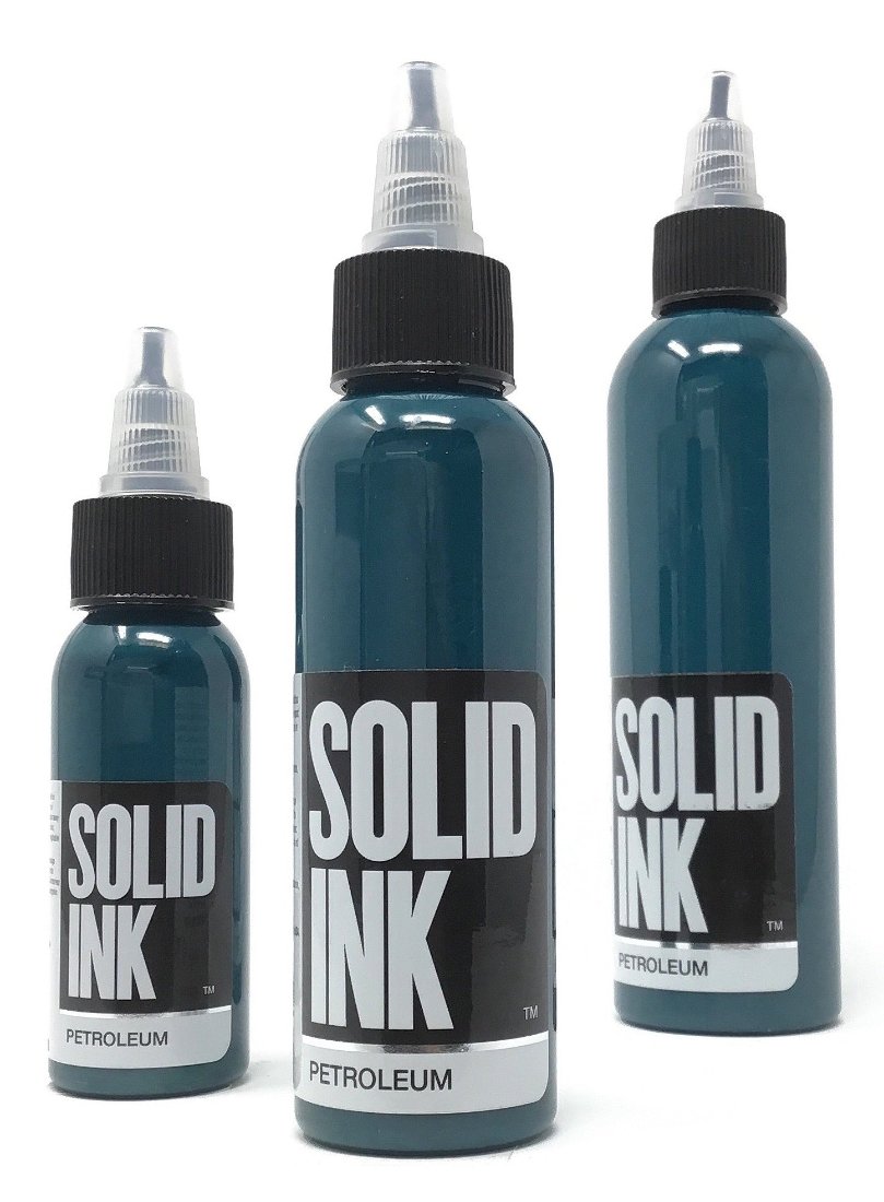 Solid Innk Solid Ink Petroleum Tattoo Ink | Intense Blue-Grey for Bold Cover-Ups ...