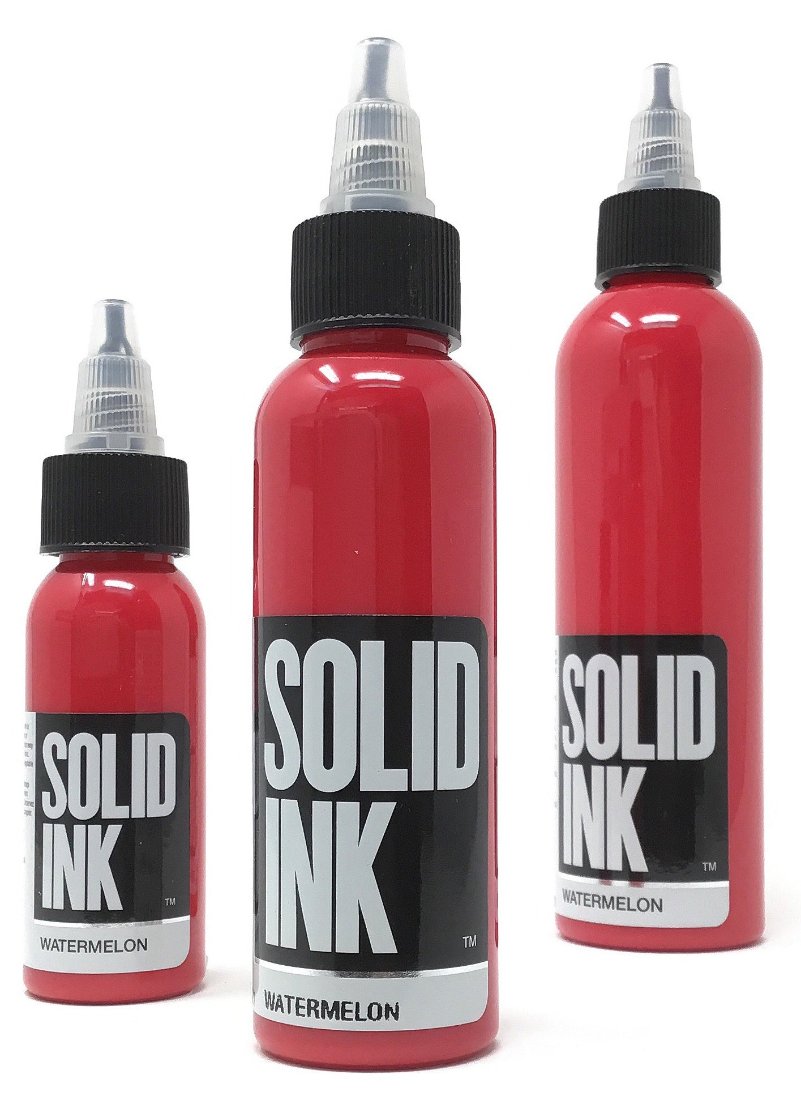 Solid Innk Solid Ink Watermelon Tattoo Ink | Bold, Bright, Vegan Formula – SD ...