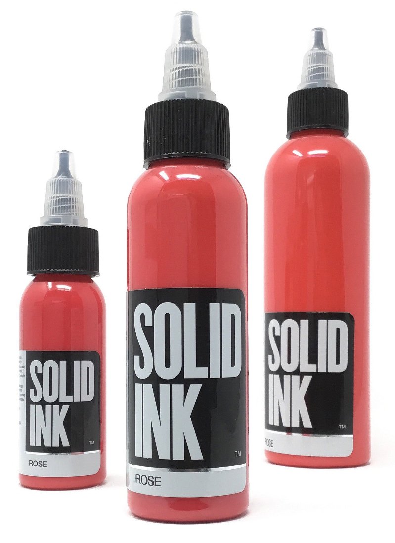 Solid Ink Rose Tattoo Ink