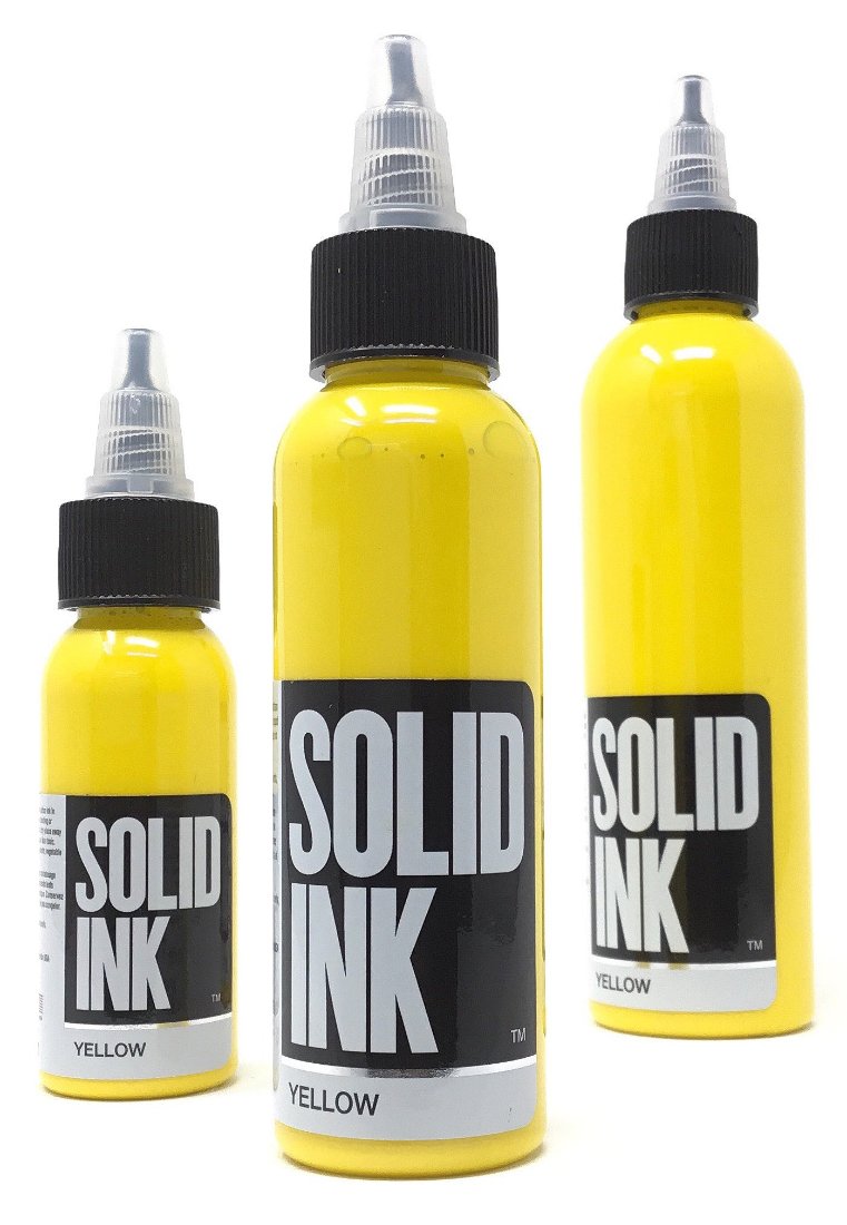 Solid Ink Yellow Tattoo Ink