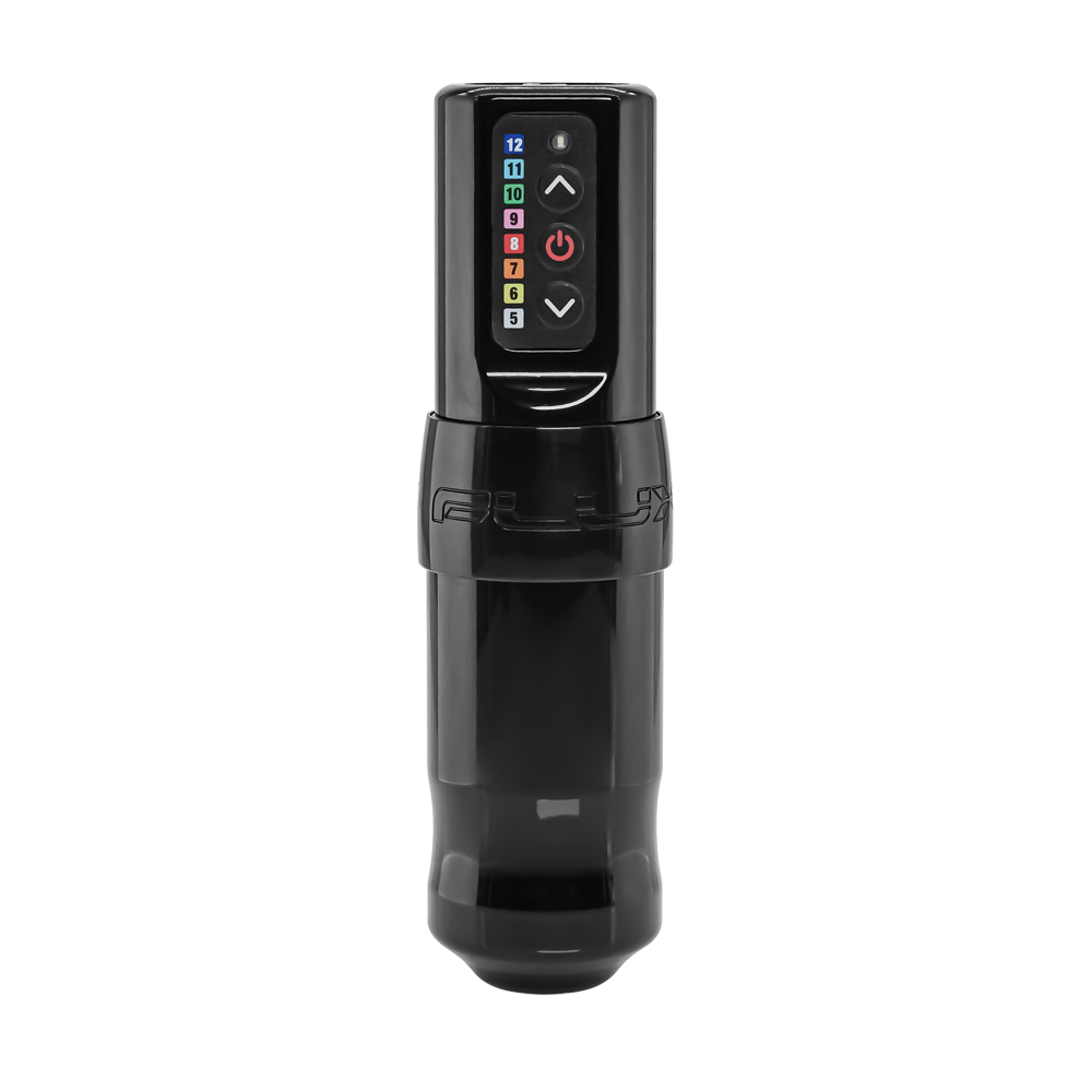 FK Irons Spektra Flux Rotary Tattoo Machine PowerBolts — Stealth