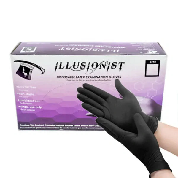 illusionist disposable latex gloves