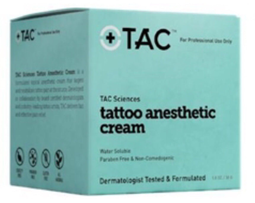 TAC Sciences Tattoo Anesthetic Numbing Cream - 1 oz 