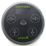 Critical Atom X Power Supply for Coil and Rotary Tattoo Machines in Black