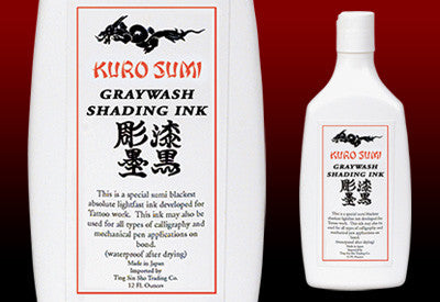 Kuro Sumi Greywash Shading Ink Tattoo Ink