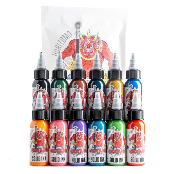 Solid Ink Horitomo Color Tattoo Ink Set - 1 oz